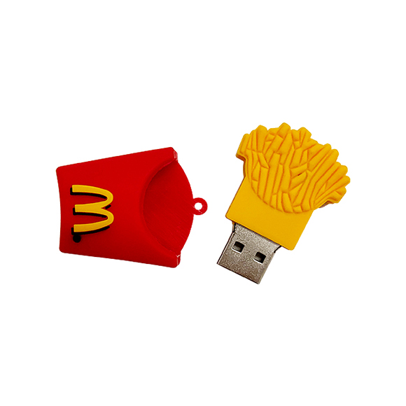 Factory price wholesale bulk cheap McDonald's fries shaped best flash drive LWU1068